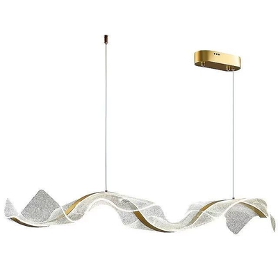 Fin 60W Lustre de cristal Design moderne pour la salle à manger de luxe