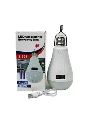 Lampes d'urgence LED 15W E27 B22 Batterie rechargeable au lithium-ion AC/DC