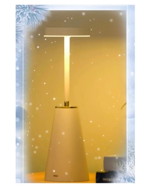 Lampe de chevet à lampe de nuit métallique lampe de table rechargeable sans fil pour la décoration de chambre