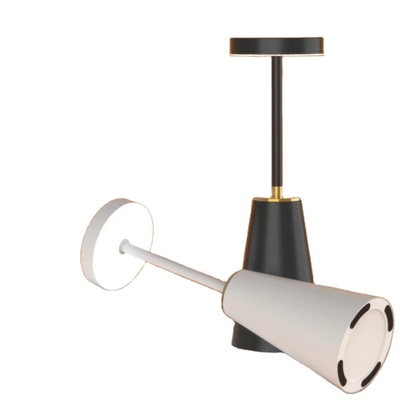 Lampe de table intelligente à charge tactile ABS métallique avec atténuation et éclairage atmosphérique