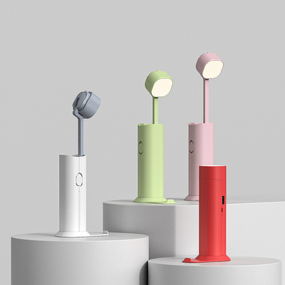 Lampe de bureau à LED portable 5W Lampe de table rechargeable avec appuieur et source lumineuse