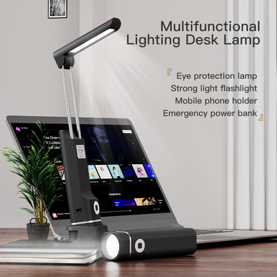 Lampe de bureau à faible intensité de 10 W avec longue autonomie et batterie au lithium de grande capacité