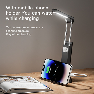 Lampe de bureau à faible intensité de 10 W avec longue autonomie et batterie au lithium de grande capacité