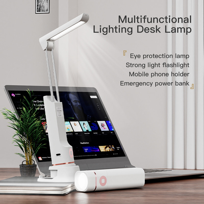 Lampe de bureau à lumière multifonctionnelle de type C rechargeable