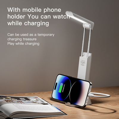 Lampe de bureau à lumière multifonctionnelle de type C rechargeable