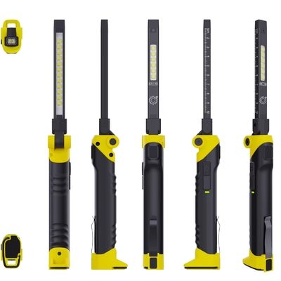 Service de solutions d'éclairage CRI95 Correspondance des couleurs Lumière de travail LED rechargeable avec crochet magnétique