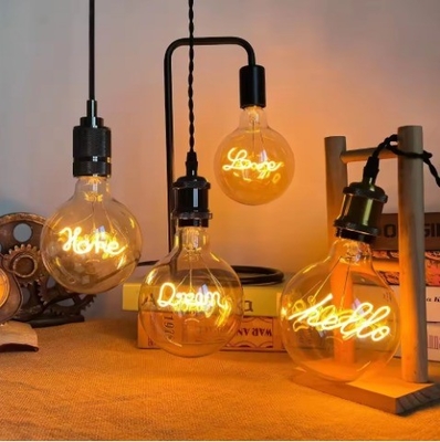 Amour à la maison Atmosphère festive Bougie de filament décoratif avec un design unique E27 1-