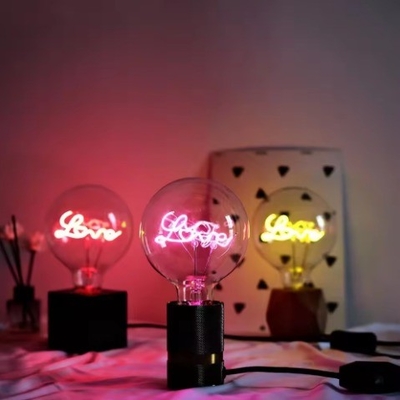 Amour à la maison Atmosphère festive Bougie de filament décoratif avec un design unique E27 1-