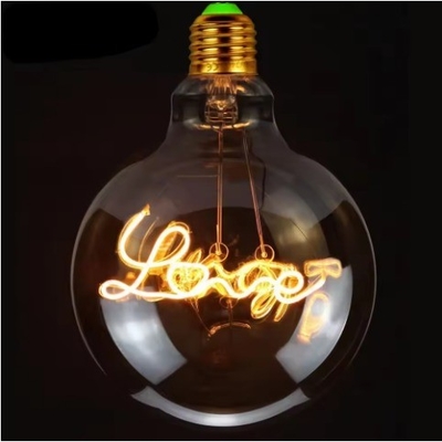 Amour à la maison Atmosphère festive Bougie de filament décoratif avec un design unique E27 1-