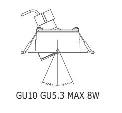 5W/7W/10W Plafond de l'hôtel Modern Surface réglable anti-éblouissement