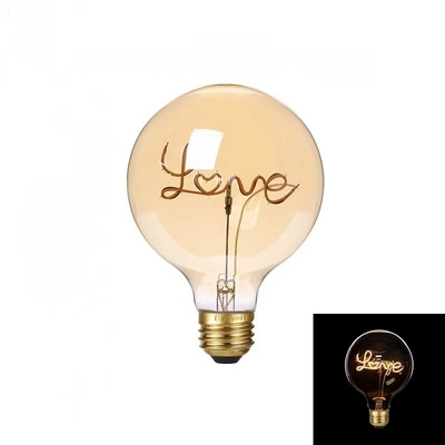4W série G125 Dimmable LED lumière décorative E27 Base Clair verre ambre Favori