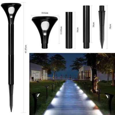 Lumière solaire extérieure détectant la lumière propre lampe de jardin de chargement pour le chemin de paysage chemin de jardin