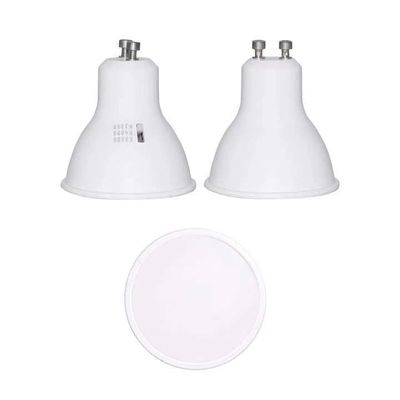 6W GU10 ampoules projecteurs LED avec angle de rayon de 120 degrés et 30000 heures de travail