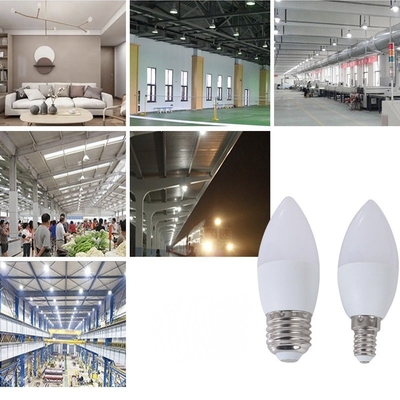 Bougie à bougie LED 6W CRI Ra 80-90 Dimmer de support élevé personnalisable E14 lumière intérieure