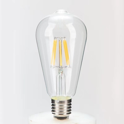 Solutions d'éclairage résidentiel ST64 E26 7W 800LM ampoule à LED à filaments sombres 3000K 120V/60Hz