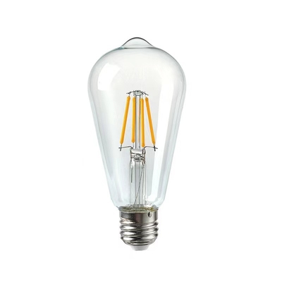 Solutions d'éclairage résidentiel ST64 E26 7W 800LM ampoule à LED à filaments sombres 3000K 120V/60Hz