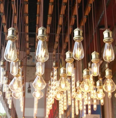Solutions d'éclairage résidentiel ST64 E26 7W 800LM ampoule à LED à filaments sombres 3000K 120V/60Hz