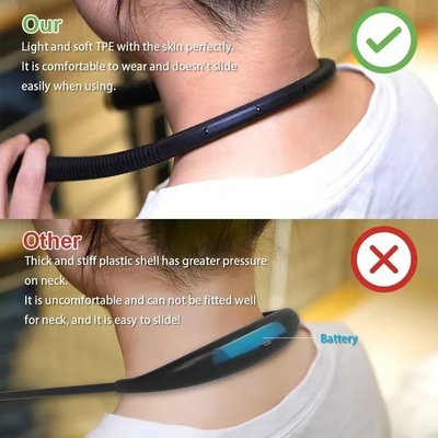 Lumière de lecture portable flexible suspendue au cou avec protection oculaire et 1 - Dimmer de support