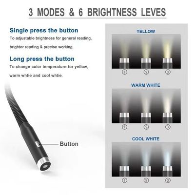 Portable à LED flexible suspendu au cou Livre de recharge lumière protection des yeux Cou lumière de lecture