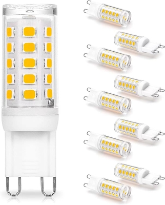 G9 ampoule LED 4W 40 Watt T4 Dimmable 2700K Doux chaud blanc 120V sans clignotant Lumière de lustre 450LM