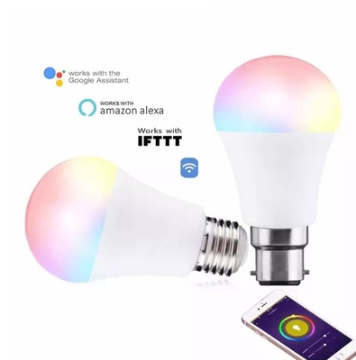 800 Flux lumineux lm AC Éclairage intelligent RGBCW Multicolore BT E27 B22 ampoule LED pour la maison