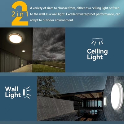 5CCT 2000K Lumière de nuit Lumière de dôme moderne Lampade de plafond LED 10 pouces / 13 pouces / 15 pouces pour l'éclairage domestique