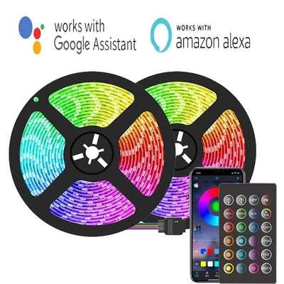 5m 10m 15m Intérieur et extérieur Bluetooth/WiFi télécommande Smart Strip Lights