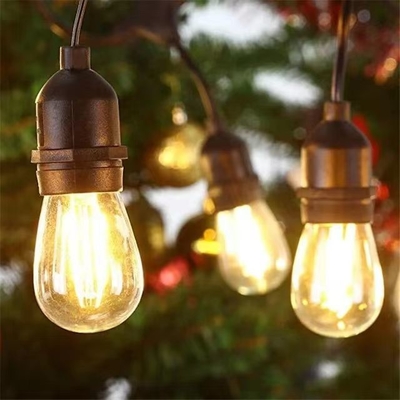 Créez une atmosphère romantique avec G45 T45 ST45 E27 Base Amber Light String 50M Longueur