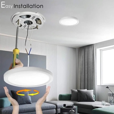 Design moderne style CCT capteur à micro-ondes Lampe d'intérieur 30*3cm Plafond lumineux pour salle de bains