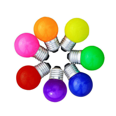 Bulbe à LED colorée 1W 2W G45 Golf E14 B22 E27 pour l'éclairage et la conception de matériaux en verre