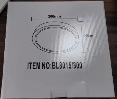 Design moderne style CCT capteur à micro-ondes Lampe d'intérieur 30*3cm Plafond lumineux pour salle de bains