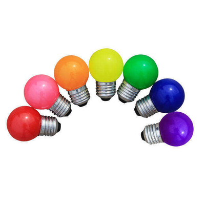 Bulbe à LED colorée 1W 2W G45 Golf E14 B22 E27 pour l'éclairage et la conception de matériaux en verre