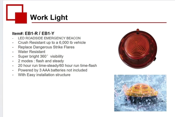 Sécurité du trafic anti-collision Basting Flash Light 2- et Services de solutions d'éclairage