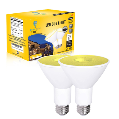 12W 100W Dimmable imperméable à l'eau E26 3000K Blanc chaud LED ampoule à LED PAR30 Contrôleur de bouton