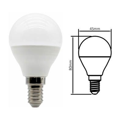Bougie LED en forme de balle de golf 5W 110v/220v E17 E27 B22 Base personnalisable pour l'éclairage intérieur