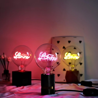 80 Ra Clear Amber G125 série ampoule à LED à filament atténuée mode de commutateur manuel 4W