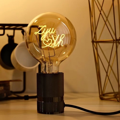 2700K E27 Base 4W G80/95/125 Série Dimmable LED décoratif ampoule Edison verre Amber clair
