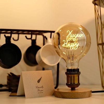 Verre Amber clair 4W G80/95 série Dimmable LED décoratif ampoule Edison avec CRI Ra 80-90