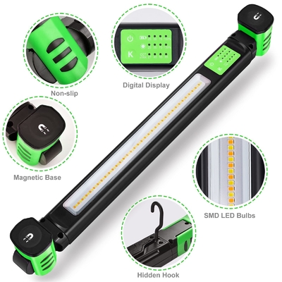 Lumière de travail LED IP80 1600 Lumen Température de couleur double 360 degrés Magnétique et crochet