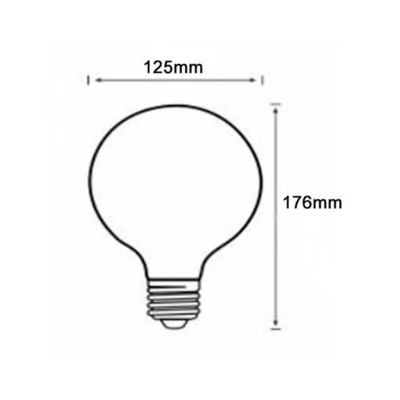 Lampe à incandescence à LED intelligente à l'intérieur avec lumière RVB et contrôle Bluetooth sans fil