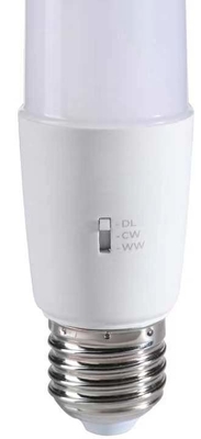 Éclairage de lampe en plastique 8W12W Bougie en forme de T 3CCT 3000K/4500K/6000K 36000 heures de durée de vie