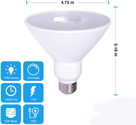 Puissance 6 Compteur Blanc froid E26 5000K projecteur LED ampoule de projecteur pour éclairage extérieur