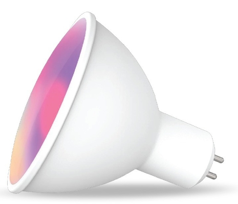 Application contrôlée Gu10 Bulbe projecteur intelligent avec une efficacité lumineuse de 85lm/w