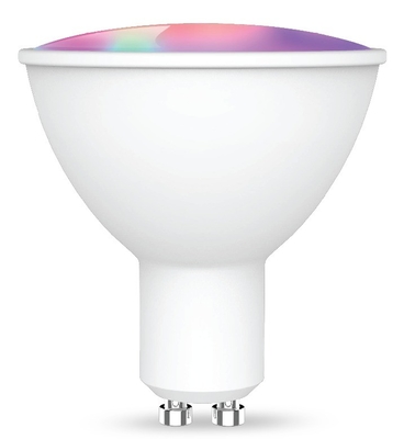 Application contrôlée Gu10 Bulbe projecteur intelligent avec une efficacité lumineuse de 85lm/w