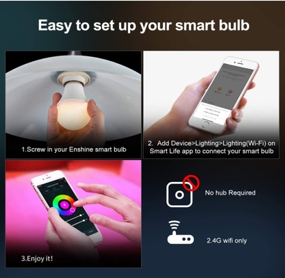 Contrôle à distance ampoule à LED GU10/MR16 avec Google Alexa et prise en charge de la gradation