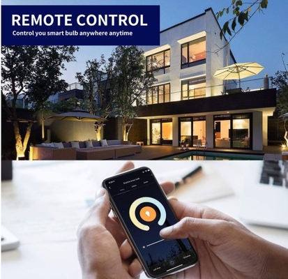 9W E27/B22 Multicolor Dimmable WiFi ampoule LED Compatible avec google alexa résidentiel