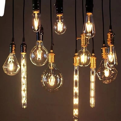 Voltage d'entrée 85-265V E27/B22 4W 6W 8W ampoule à incandescence LED vintage Edison avec 80 Ra