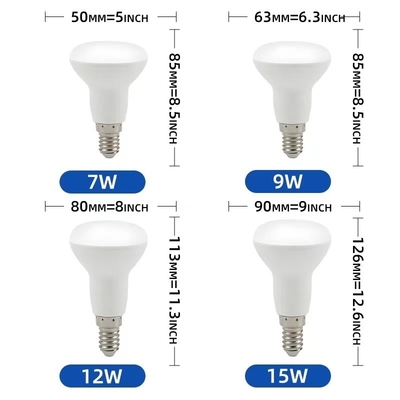 R39/R50/R63/R80 ampoules LED à haute luminosité pour une luminosité et une économie d'énergie
