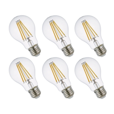 Liste ETL A19/A60 3000K 7W AC110V E26 ampoules à filaments atténués avec une durée de vie de 15000 heures