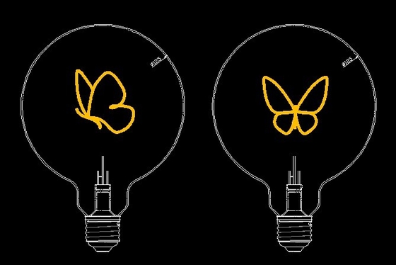 Type de base G80 ampoules à incandescence à LED 2W 2200K pour un éclairage durable et économe en énergie